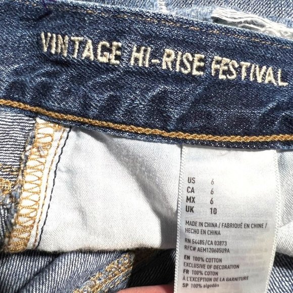 American Eagle Vintage Hi-Rise Festival Size 6 - Picture 6 of 8